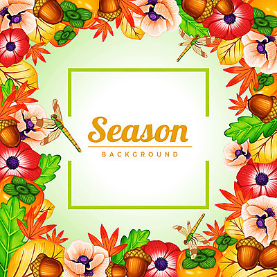 PSD 계절 꽃 백그라운드 단풍 꽃백그라운드 여러마리 일러스트 사각프레임 감 사람없음 사각형 가을 잠자리 도토리 꽃프레임 가을배경 국내일러스트 도형 식물 다수 곤충 잎 과일 프레임 견과류 파일형식 가을_계절