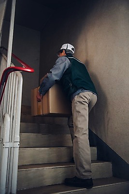 포토 JPG 전신 노년 남자 아파트 실내 한명 뒷모습 실버라이프 계단 한국인 택배기사 60대 배송 실버취업 택배상자 힘듦 노인남자한명만 국내포토 1 라이프스타일 뷰포인트 컨셉 주택 사람 동양인 성인 내부 상자 구직 배달원 택배 남자한명만 노인남자만 파일형식