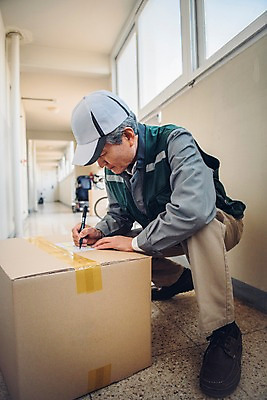 포토 JPG 주간 전신 노년 남자 아파트 한명 앉기 야외 옆모습 실버라이프 펜 한국인 기록 복도 택배기사 60대 실버취업 택배상자 운송장 노인남자한명만 국내포토 자연요소 1 라이프스타일 뷰포인트 모션 주택 사람 동양인 성인 상자 필기구 구직 배달원 택배 남자한명만 노인남자만 파일형식