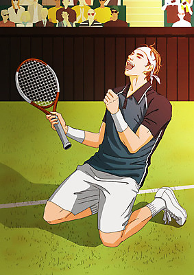 전신 PSD 여자 남자 스포츠 일러스트 들기 잔디 여러명 성인 운동 기쁨 테니스 테니스라켓 군중 테니스장 테니스선수 객석 아트툰 국내일러스트 식물 감정 다수 스포츠시설 모션 운동선수 건강 사람 구기 라켓 그림 파일형식