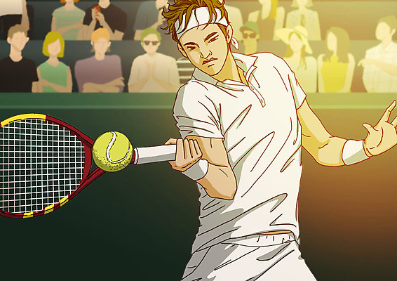 PSD 여자 남자 스포츠 일러스트 서기 들기 여러명 상반신 성인 운동 테니스 테니스라켓 군중 테니스장 테니스선수 객석 치기 아트툰 국내일러스트 다수 스포츠시설 모션 운동선수 건강 사람 구기 라켓 그림 파일형식