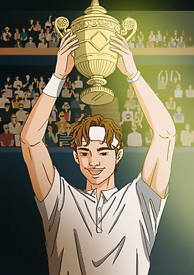 PSD 여자 남자 스포츠 일러스트 서기 들기 여러명 상반신 성인 운동 테니스 우승 테니스라켓 군중 테니스장 트로피 테니스선수 객석 아트툰 국내일러스트 다수 스포츠시설 모션 운동선수 건강 사람 구기 라켓 최고 상_우승 그림 파일형식