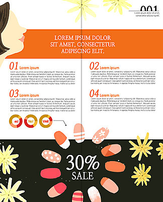 PSD 템플릿 표지디자인 북디자인 출판디자인 여자 꽃 내지 2단접지 북커버 한명 사람 팜플렛 상반신 성인 세일 손톱관리 손톱 이미지템플릿 식물 1 손 리플렛 네일아트 파일형식