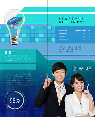 PSD 템플릿 1 표지디자인 북디자인 출판디자인 여자 남자 내지 2단접지 북커버 비즈니스 전구 손가락 미소 사람 정장 팜플렛 상반신 20대 청년 두명 한국인 비즈니스맨 비즈니스우먼 전화기 서비스 창업 청년만 이미지템플릿 손 옷 리플렛 표정 동양인 성인 직장인 자영업 성인만 파일형식