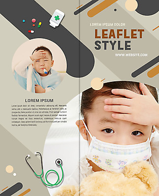 PSD 템플릿 표지디자인 북디자인 출판디자인 여자 표지 남자 어린이 2단접지 북커버 청진기 마스크 사람 팜플렛 상반신 두명 알약 곰인형 고통 한국인 약병 온도계 체온계 이마 손짚기 어린이만 이미지템플릿 감정 인형 리플렛 의료기기 동양인 손짓 약 병_담는 파일형식