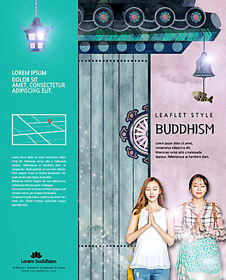PSD 템플릿 표지디자인 북디자인 출판디자인 여자 표지 불교 2단접지 북커버 사람 팜플렛 상반신 20대 성인 두명 전통문양 눈감음 한국인 종 사찰 대문 합장 성인여자만 이미지템플릿 전통 문양 종교 리플렛 종교건축 모션 동양인 손짓 청년 문 여자만 성인만 파일형식