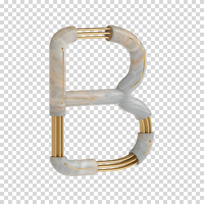 편집이미지 문자 알파벳 영어 대문자 타이포그라피 사람없음 3D소스 3D B 디지털합성 파이프 PNG 편집소스 파일형식