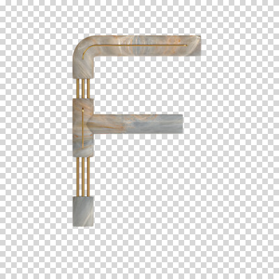 편집이미지 문자 알파벳 영어 대문자 타이포그라피 사람없음 3D소스 3D 디지털합성 파이프 F PNG 편집소스 파일형식