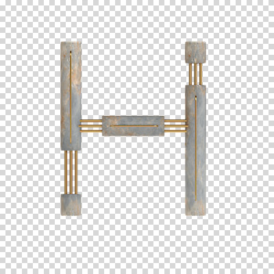 편집이미지 문자 알파벳 영어 대문자 타이포그라피 사람없음 3D소스 3D 디지털합성 파이프 H PNG 편집소스 파일형식