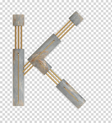 편집이미지 문자 알파벳 영어 대문자 타이포그라피 사람없음 3D소스 3D 디지털합성 파이프 K PNG 편집소스 파일형식