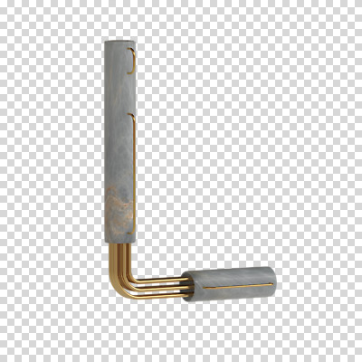 편집이미지 문자 알파벳 영어 대문자 타이포그라피 사람없음 3D소스 3D 디지털합성 파이프 L PNG 편집소스 파일형식