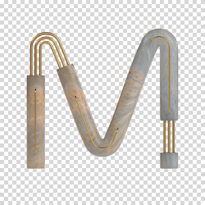 편집이미지 문자 알파벳 영어 대문자 타이포그라피 사람없음 3D소스 3D 디지털합성 파이프 M PNG 편집소스 파일형식