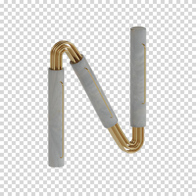 편집이미지 문자 알파벳 영어 대문자 타이포그라피 사람없음 3D소스 3D N 디지털합성 파이프 PNG 편집소스 파일형식