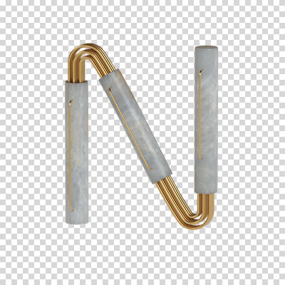 편집이미지 문자 알파벳 영어 대문자 타이포그라피 사람없음 3D소스 3D N 디지털합성 파이프 PNG 편집소스 파일형식