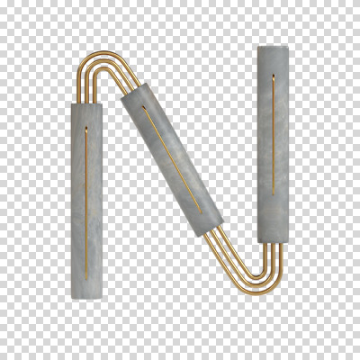 편집이미지 문자 알파벳 영어 대문자 타이포그라피 사람없음 3D소스 3D N 디지털합성 파이프 PNG 편집소스 파일형식