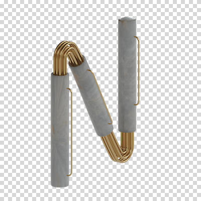 편집이미지 문자 알파벳 영어 대문자 타이포그라피 사람없음 3D소스 3D N 디지털합성 파이프 PNG 편집소스 파일형식