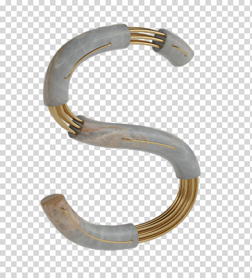 편집이미지 문자 알파벳 영어 대문자 타이포그라피 사람없음 3D소스 3D 디지털합성 파이프 S PNG 편집소스 파일형식