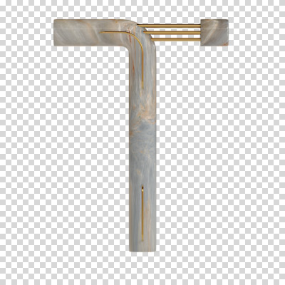 편집이미지 문자 알파벳 영어 대문자 타이포그라피 사람없음 3D소스 3D 디지털합성 파이프 PNG T 편집소스 파일형식