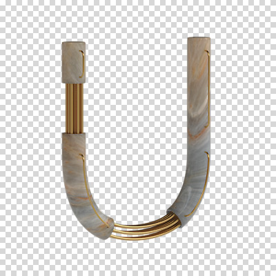 편집이미지 문자 알파벳 영어 대문자 타이포그라피 사람없음 3D소스 3D U 디지털합성 파이프 PNG 편집소스 파일형식