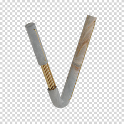 편집이미지 문자 알파벳 영어 대문자 타이포그라피 사람없음 3D소스 3D 디지털합성 V 파이프 PNG 편집소스 파일형식