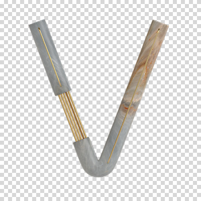 편집이미지 문자 알파벳 영어 대문자 타이포그라피 사람없음 3D소스 3D 디지털합성 V 파이프 PNG 편집소스 파일형식