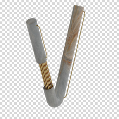 편집이미지 문자 알파벳 영어 대문자 타이포그라피 사람없음 3D소스 3D 디지털합성 V 파이프 PNG 편집소스 파일형식