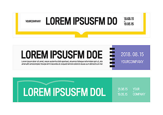 템플릿 배너 배너템플릿 가로배너 사각프레임 사람없음 현수막 스프링노트 배너세트 AI파일 프레임 가로 세트 사각형 공책 파일형식 벡터
