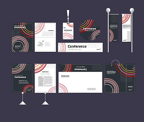 템플릿 배너템플릿 이벤트 사람없음 세트 쇼핑백 여러개 현수막 원형 전단 엽서 초대장 패키지 겹침 사원증 박람회 손부채 기업홍보 소봉투 행사세트 행사템플릿 AI파일 도형 배너 다수 가방 비즈니스 편지봉투 카드_감사 편지 홍보물 파일형식 벡터