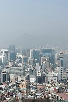 포토 JPG 주간 서울 공해 사람없음 야외 건물 도시 오염 먼지 대기오염 남산 황사 미세먼지 국내포토 자연요소 건축물 한국 환경오염 랜드마크 파일형식