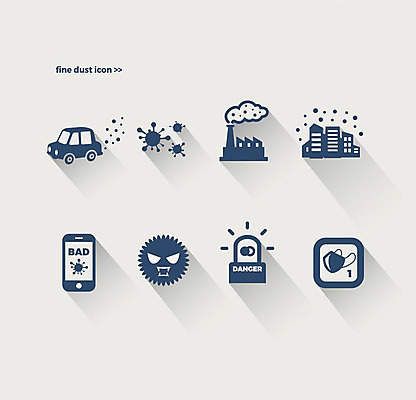 아이콘 공장 자동차 경고 마스크 사람없음 건물 스마트폰 먼지 경고등 미세먼지 AI파일 건축물 육상교통 공업 핸드폰 스마트기기 파일형식 벡터