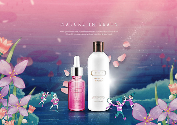 전신 PSD 편집이미지 여자 남자 꽃잎 꽃 어린이 사람 초원 여러명 뷰티 화장품 춤 북 스킨 로션 내추럴 세럼 이미지편집 식물 다수 문화예술 타악기 파일형식