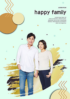 PSD 편집이미지 부부 여자 남자 가족 붓터치 미소 사람 상반신 성인 두명 30대 손잡기 한국인 가족라이프 성인만 이미지편집 라이프스타일 커플 관계 모션 표정 동양인 장년 파일형식