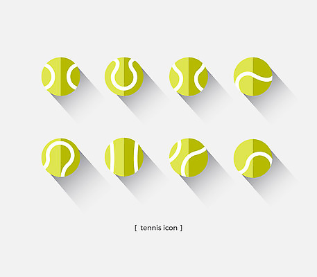 아이콘 스포츠용품 무늬 사람없음 여러개 테니스 테니스용품 테니스공 2D아이콘 AI파일 스포츠 다수 공 구기 오브젝트 파일형식 벡터