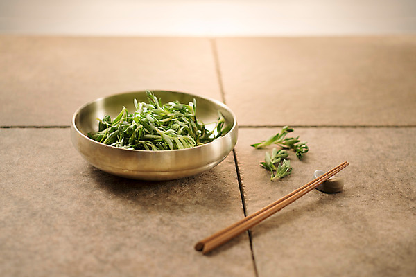 포토 JPG 스튜디오촬영 채소 젓가락 실내 사람없음 아웃포커스 신선 유기농 돌나물 양은그릇 국내포토 그릇 웰빙 촬영기법 수저 내부 파일형식