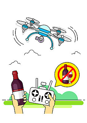 손 일러스트 주류 한명 사람 성인 신체부위 금지 비행 음주 드론 원격조종 국내일러스트 AI파일 1 음료 파일형식 벡터