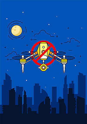 일러스트 빌딩 사람없음 금지 달 비행 도시 야간 드론 국내일러스트 AI파일 자연요소 건물 파일형식 벡터