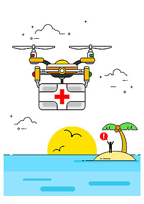 바다 섬 일러스트 의학 갈매기 사람모양 사람없음 야자수 의료용품 구출 느낌표 배송 무인도 드론 조난 모빌리티 국내일러스트 AI파일 모양 나무 기호 교통수단 의료기기 조류 도움 파일형식 벡터