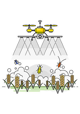 곤충 농업 일러스트 논 사람없음 농작물 해충 파리_프랑스 파리_곤충 메뚜기 바퀴벌레 드론 모빌리티 국내일러스트 AI파일 동물 산업 교통수단 프랑스 벌레 파일형식 벡터