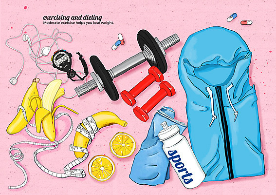 PSD 이어폰 다이어트 일러스트 바나나 줄자 건강 사람없음 운동복 운동 알약 아령 역기 레몬 물병 타이머 국내일러스트 옷 음향기기 과일 자 약 물통 파일형식