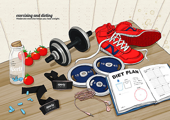 PSD 이어폰 운동화 다이어트 토마토 일러스트 건강 사람없음 운동 알약 다이어리 역기 물병 스케쥴러 헬스밴드 국내일러스트 음향기기 신발 채소 약 사무용품 물통 파일형식