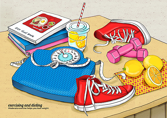 PSD 운동화 다이어트 일러스트 탁자 줄자 건강 빨대 사람없음 책 운동 공책 아령 잡지 레몬 체중계 레몬티 국내일러스트 가구 신발 과일 문구용품 자 간행물 파일형식