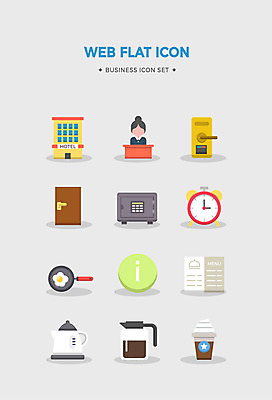 아이콘 비즈니스 호텔 사람없음 세트 문 자명종 프라이팬 커피포트 계란프라이 프런트 플랫아이콘 출장 금고 메뉴판 비즈니스아이콘 도어락 모카커피 전기포트 휘핑크림 2D아이콘 AI파일 커피 시계 숙소 주전자 주방용품 알람 계란요리 크림 휘핑 파일형식 벡터