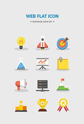 아이콘 비즈니스 전구 그래프 화살 사람없음 세트 로켓 깃발 과녁판 상패 트로피 플랫아이콘 문서 클립 삼각플라스크 비즈니스아이콘 사이렌 서류판 시상대 2D아이콘 AI파일 사무용품 상_우승 플라스크 파일형식 벡터