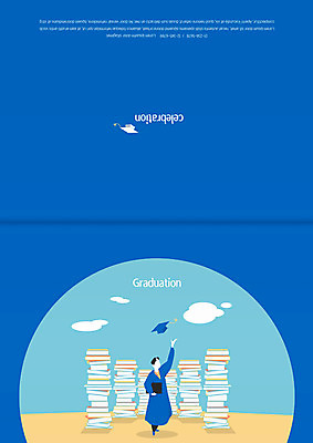 전신 구름 템플릿 남자 카드템플릿 학사모 졸업 하늘 한명 서기 성인 책 초대장 축하카드 이미지템플릿 AI파일 자연요소 모자_잡화 1 교육 모션 카드_감사 사람 파일형식 벡터