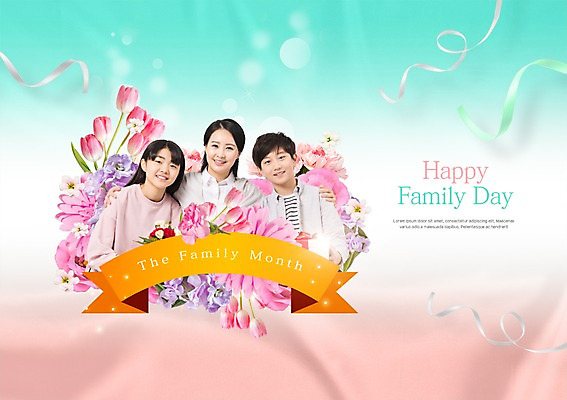 PSD 편집이미지 여자 남자 딸 리본 아들 가족 안기 청소년 엄마 사랑 미소 사람 상반신 성인 10대 세명 30대 장미 한국인 튤립 카네이션 감사 5월행사 가정의달 어깨에손 이미지편집 꽃 감정 관계 모션 표정 동양인 이벤트 장년 5월 파일형식