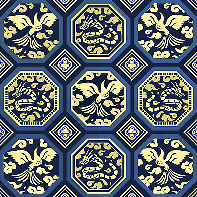 구름 한국전통 전통 백그라운드 꽃무늬 패턴 일러스트 조류 연꽃 사람없음 전통무늬 용 화려 단청 봉황 국내일러스트 AI파일 자연요소 동물 꽃 컨셉 무늬 한국 파일형식 벡터