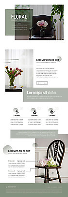 PSD 템플릿 꽃 ZIP 웹템플릿 의자 사람없음 인테리어 세트 꽃병 튤립 뉴스레터 이미지템플릿 식물 디자인 가구 파일형식