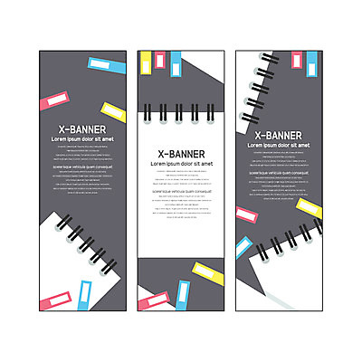 템플릿 배너 배너템플릿 세로배너 사각프레임 사람없음 현수막 스프링노트 서류함 파일함 배너세트 엑스배너 AI파일 프레임 세로 세트 사각형 사무용품 공책 파일형식 벡터