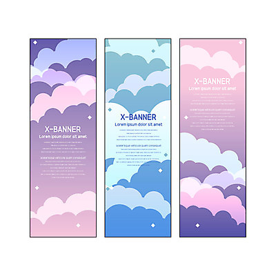 템플릿 배너 배너템플릿 세로배너 사각프레임 사람없음 현수막 겹침 구름모양 배너세트 엑스배너 AI파일 모양 프레임 세로 세트 사각형 파일형식 벡터 구름_자연