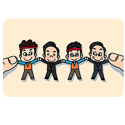 전신 손 남자 일러스트 회사 협력 노동자 미소 사람 정장 여러명 성인 신체부위 손잡기 직장인 사장 노사화합 임원 국내일러스트 AI파일 직업 옷 다수 비즈니스 모션 표정 파일형식 벡터